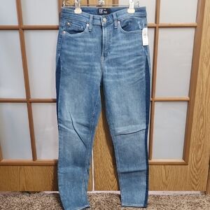 GAP Women's Two-Tone Blue Skinny Jeans